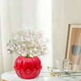 thumbnail image 6 of JeashCHAT Fall Decor Plastic Pumpkin Vase Pumpkin Bowl Shape Small Flower Vase Table Centerpieces Thanksgiving Fall Decorations for Home Office Indoor Desk Decor, 6 of 6