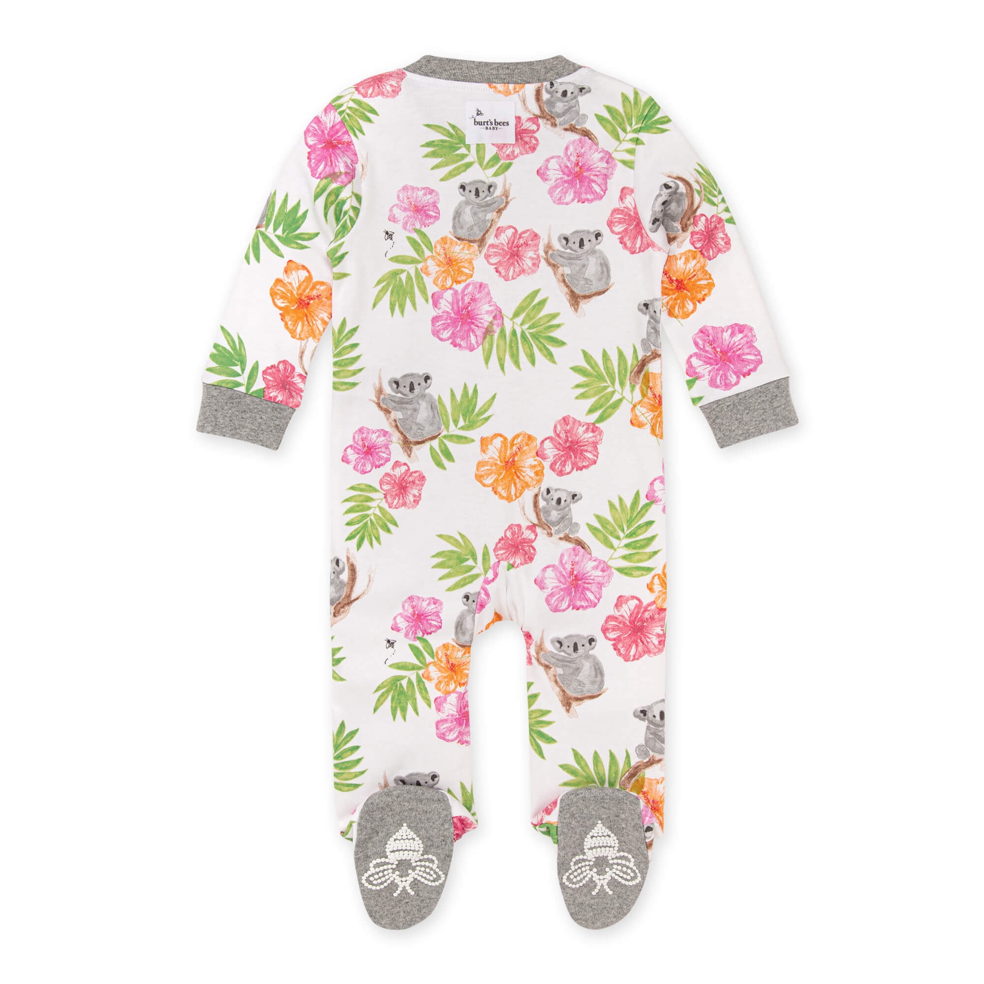 Burt's Bees Baby Organic Cotton Baby Girl One Piece Sleep 'N Play, Sizes Newborn-6/9 Months