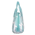 thumbnail image 4 of Fashion Print Insulated Water Resistant Round Small Lunch Cooler or Cosmetic Tote Bag Turquoise Arrow, 4 of 4