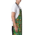 thumbnail image 3 of Lsque Mask And Palm Leaves Waterproof Apron Chef Aprons for Men Heavy Duty Chemical Work Apron Extra Long Grilling Aprons with Adjustable Bib Apron, 3 of 9