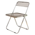 thumbnail image 2 of Silla plegable Zulema acrílico transparente Asiento plegable al aire libre Gris claro, 2 of 8