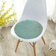 thumbnail image 3 of Mightlink Seat Cushion Cover Soft Protective Solid Color Round Stool Chair Seat Flannel Protector Home Decor for Banquet, 3 of 7