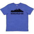 thumbnail image 3 of Inktastic Minneapolis Minnesota City Skyline Youth T-Shirt, 3 of 5