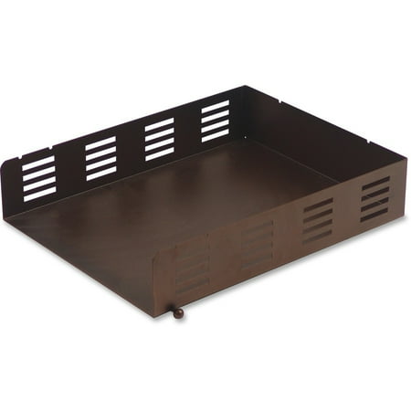 Lorell Stamped Metal Front Loading Letter Tray, Bronze, 1 Each (Quantity)