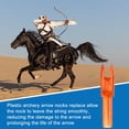 thumbnail image 6 of Uxcell Archery Arrows Nocks, Arrow Shaft Plastic Nocks Replacement Archery Arrows Tail Accessory 24 Pack Inside Diameter 4.2 mm Clear Orange - for (Hunting/Shooting/Compound/Recurve Bow), 6 of 7