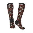 thumbnail image 5 of Lsque Red Rose Skull Printed Crew Socks Men's Women's LightWeight Thin Casual Calf Socks ,Knee High Socks,Cotton Socks, 5 of 9