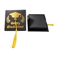 thumbnail image 2 of Graduation Cap Candy Box Black Squares Favors Box With Tassel For Grad Party Decoration Treat Holders, 2 of 6