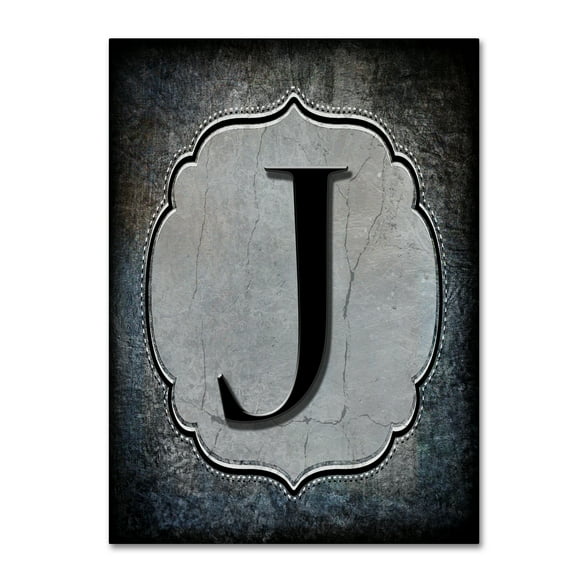 Trademark Fine Art 'Letter J' Canvas Art by LightBoxJournal