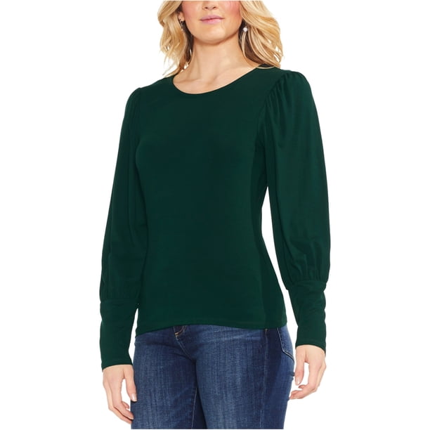 Blusa de Manga de burbuja Vince Camuto para mujer verde mediano