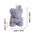thumbnail image 3 of Ckraxd Rose Bear Scented Candle Decorative Gift Long Lasting Aromatic Relaxation Perfect for Valentine's Day Birthday Spa Sessions, 3 of 3