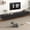 Black, variant on Blotout 94.5''Minimalist Floating TV Stand, Modern Wall-Mounted Media Console with 4 Drawers for Wall-mounted TV Up to 110'', Walnut & White