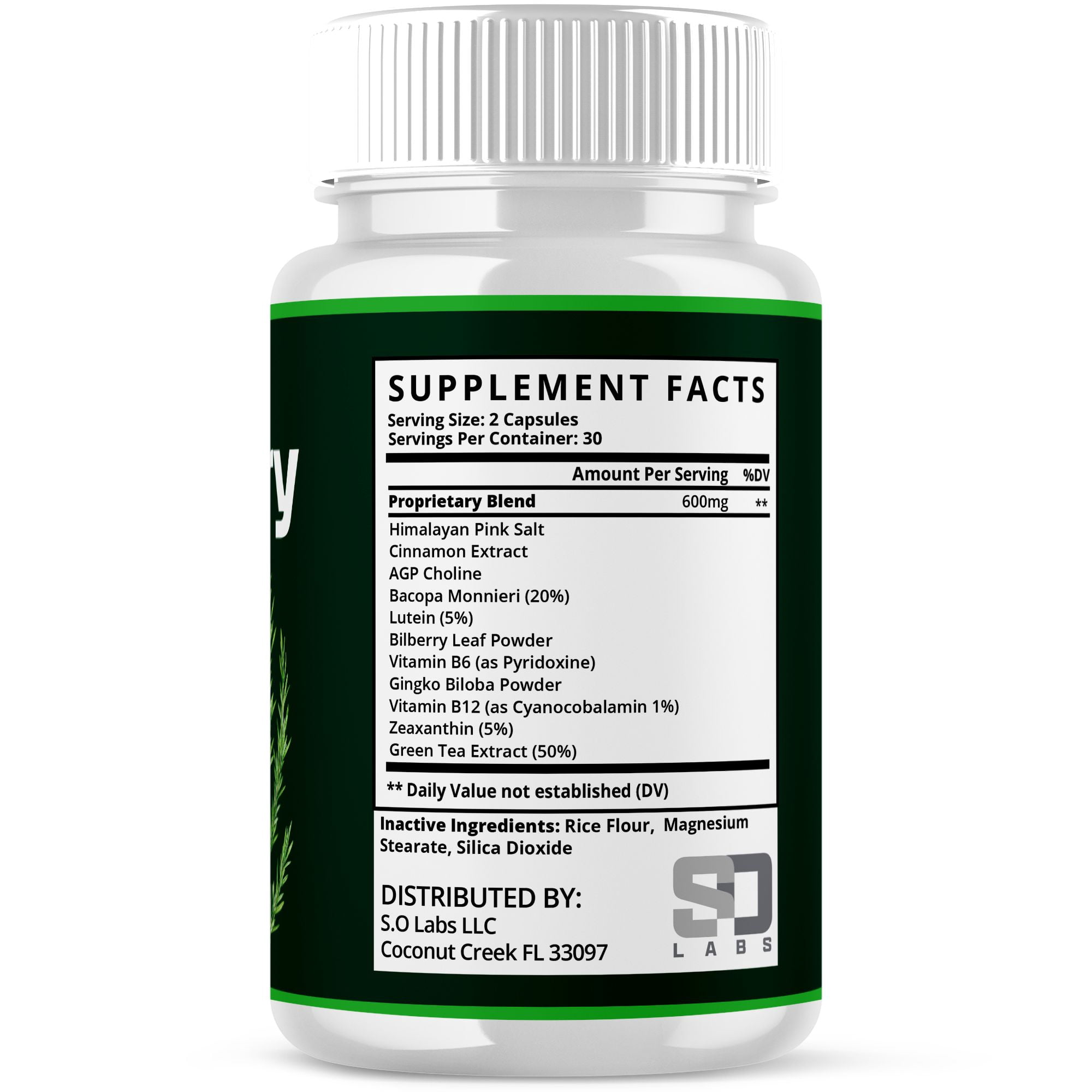 BrainMary Advanced Formula Brain Support Pills Maximum Strength Supplement Brain Mary 180 Capsules