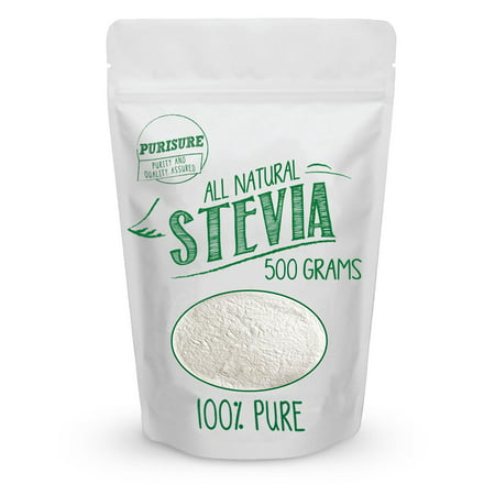 Purisure All Natural Stevia Powder 500g (3384 Servings) | Highly Concentrated Pure Extract | No Fillers, Additives or Artificial Ingredients | Zero-Calorie Sweetener | Best Sugar (Best Brand Of Stevia Sweetener)