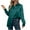 Green, variant on Sevevn Long Sleeve Tops for Women Fashion Women's Casual Long Sleeve Solid Button Ladies Turndown Collar Tops Blouse Rollbacks