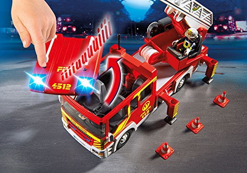 playmobil ladder unit with lights and sound