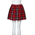 thumbnail image 6 of pxiakgy dress for women girls scotland plaid checks school pleated skirt cotton tartan red l, 6 of 6