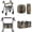 Black Bear Camo Hunting, variant on COEQINE Rollator Walker Seat and Backrest Covers with Foldable Attachment Pouch 3 Pieces Set, Detachable Rollator Walker Accessories Gifts for Family, Blue Dog Paw Star