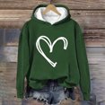thumbnail image 2 of BLVB Women's Fall Pullover Sweatshirts Heart Printed Long Sleeve Hoodies Casual Loose Comfy Tops Blouse, 2 of 3