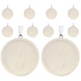 thumbnail image 1 of 10pcs Bezel Pendant Trays Wooden DIY Bezel Trays Crafting Photo Jewelry Making Pendant, 1 of 4