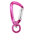 thumbnail image 2 of Clip de mosquetón Lixada Swivel Carabiner Clip 360 ° Giratorio Spinner Carabiner Pequeño Auto de blo, 2 of 7