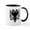 White/Black Inside, variant on CafePress - Albanian Eagle Mug - 11 oz Ceramic Mug - Novelty Coffee Tea Cup