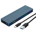 thumbnail image 5 of M.2 M Key SSD Enclosure Case 10/5Gbps USB3.1 NGFF Protocol -Navy Blue, 5 of 5