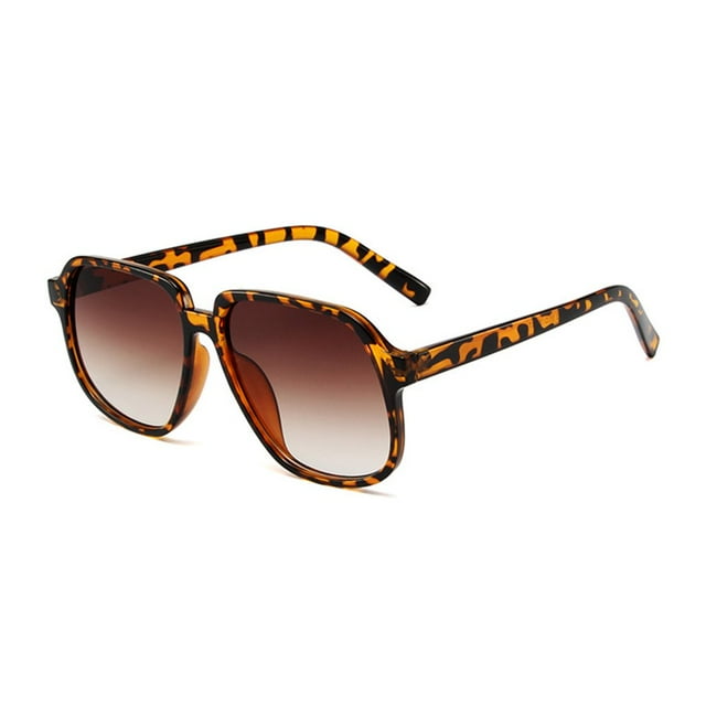 MesaSe Lunettes de Soleil pour Femmes Grande Monture Carrée Style Rétro Simple Cool Résistantes au Soleil Couleur Unie Protection UV Lunettes de Soleil pour Adultes pour l'Extérieur