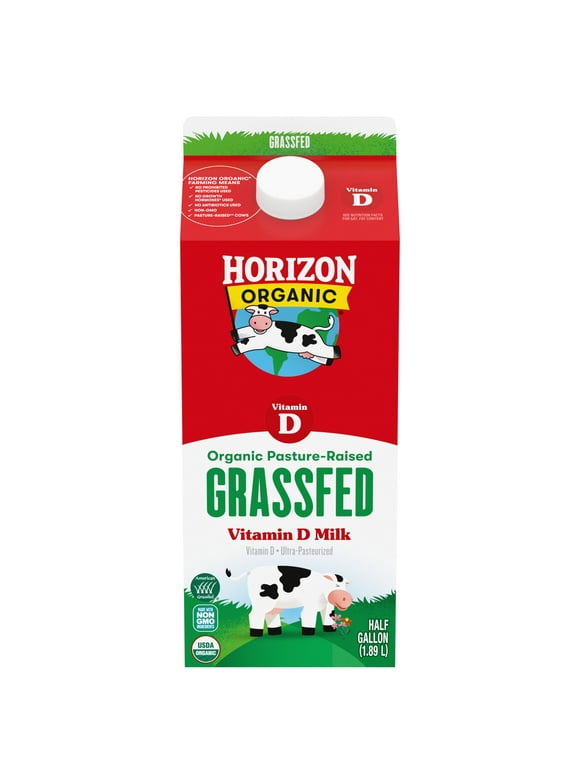 Horizon Organic Grassfed Whole Milk, Vitamin D Whole, 64 fl oz Carton
