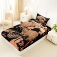 thumbnail image 4 of Erosebridal Kids Capybara Twin Sheet Sets, Japanese Blossoms Floral Bedding, Black Pink, 3-Piece, 4 of 5