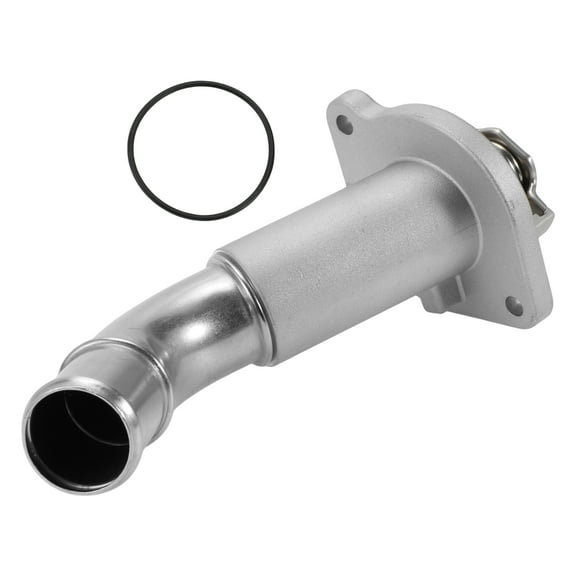 Unique Bargains Car Thermostat Engine Coolant Thermostat Housing Assembly No.12620112 for Chevrolet Trailblazer 4.2L 2002-2009 Aluminum Alloy Silver Tone Durable