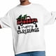 thumbnail image 3 of Camisetas gráficas informales de manga corta para hombre con diseño de camión de granja y Feliz Navidad, 3 of 8