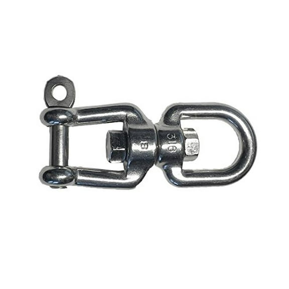 US STAINLESS Stainless Steel 316 Anchor Swivel Eye and Jaw 8mm or 5/16" Marine Grade