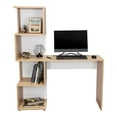 thumbnail image 1 of Escritorio Mexico Café Claro y Blanco Virtual Muebles, 1 of 8