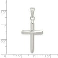 thumbnail image 2 of 925 Sterling Silver Polished Cross Shaped Pendant, 2 of 5