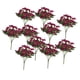 thumbnail image 2 of 10 paquetes de flores de seda artificiales para centros de mesa, decoración exterior. Rosa roja, 2 of 9