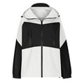 thumbnail image 3 of Veste Décontractée à Manches Longues pour Femmes avec Design à Empiècements et Fonction Interchangeable, Coupe-Vent et Imperméable, Idéale pour les Sports Extérieurs, les Trajets Quotidiens, la Randonnée et le Camping, 3 of 5