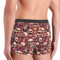thumbnail image 4 of Mens Underwear Boxer Briefs - Skull record Guitar music Comfort Breathable men's boxer briefs with Flex Waistband, 4 of 7
