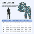 thumbnail image 4 of Susaid Christmas Snowman Gift Print Men's Long Sleeve Pajama Set, Two-Piece Button-Down Loungewear PJs Set, Comfortable Sleepwear for Relaxation-Large, 4 of 7