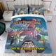 thumbnail image 4 of Hotel Transylvania Conjunto de sábanas temático, trío de piezas, cómodo y amigable con la piel, diseño único, regalo de decoración para el hogar para familiares, amigos y fans,140cm *210cm, 4 of 6