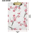 thumbnail image 3 of FMSHPON Cherry Blossom Clipboard Hardboard Wood Nursing Clip Board and Pull for Standard A4 Letter 13x9 inches, 3 of 8