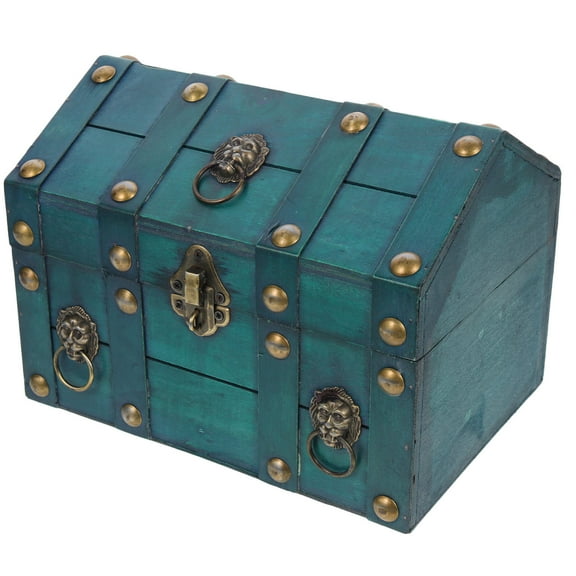 LEORX Vintage Wooden Jewelry Box Green for Jewelry and Keepsakes Storage