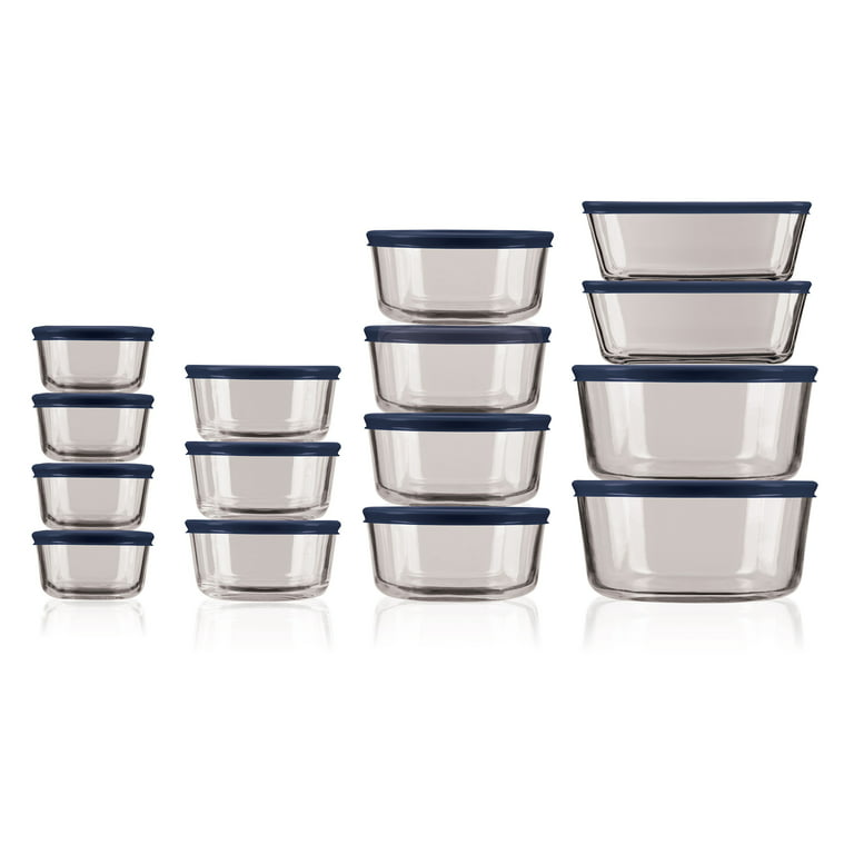 Anchor Hocking 30 Piece Glass Food Storage and Bake Container Sets