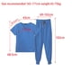 thumbnail image 4 of Conjunto de uniforme para mujer, traje cómodo, sencillo, con múltiples bolsillos, ligero, escote en V, duradero, informal, Top y pantalones de , Azul claro M Color azul claro M Salvador Blusa y pantalones médicos, 4 of 10