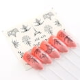 thumbnail image 4 of Vogacara 8 hojas de pegatinas de uñas de flores nuevas para mujer, calcomanías de transferencia de flores simples, tatuajes para manicura, Arte de uñas, 4 of 6