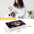 thumbnail image 5 of Cat Portable PU Leather Travel Organizer Box with Removable Compartment and Necklace Holder, 5 of 6