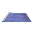 thumbnail image 2 of Ahgly Company Machine Washable Indoor Rectangle Oriental Blue Industrial Area Rugs, 7' x 9', 2 of 4