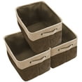 thumbnail image 6 of Sorbus Twill Storage Large Rectangular Fabric Collapsible Basket Organizer with Carry Handles, Multiple Colors, Set of 3, 6 of 7