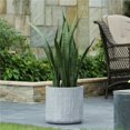 thumbnail image 1 of Luxen Home 13in. H Round Light Gray MgO Planter, 1 of 1