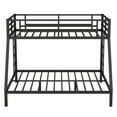 Twin XL Over Queen Bunk Bed Frame, Heavy Duty Metal Bunk Beds with with