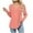 Pink, variant on Guluxicc T-Shirts for Women V-Neck Long Sleeve Loose Fit Shirts Casual Soft Comfy Pullover Tops